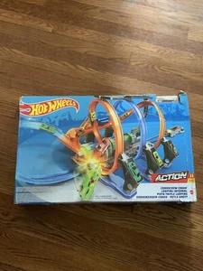 Hot Wheels Action Corkscrew Crash Looping Infernal Track Set By Mattel - Picture 1 of 17
