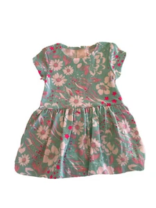 Bonds Baby Green Floral Leaves Balletsuit Dress Size 0-3 Months 000 - Picture 1 of 9