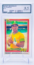 RICKEY HENDERSON 1981 Donruss 119 DGA 8.5 NM-Mint+