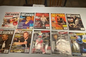 MODERN DRUMMER Magazines-Lot of Ten '03-05 Featuring Four Black Drummers, Barker - Picture 1 of 13