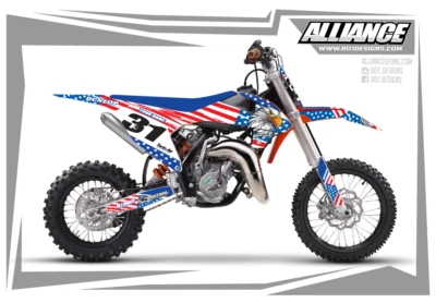 Calcomanías gráficas americanas KTM 50 SX SXF 2016 2017 2018 2019 2020 SX-E5 20 21 Foto 1 de 4