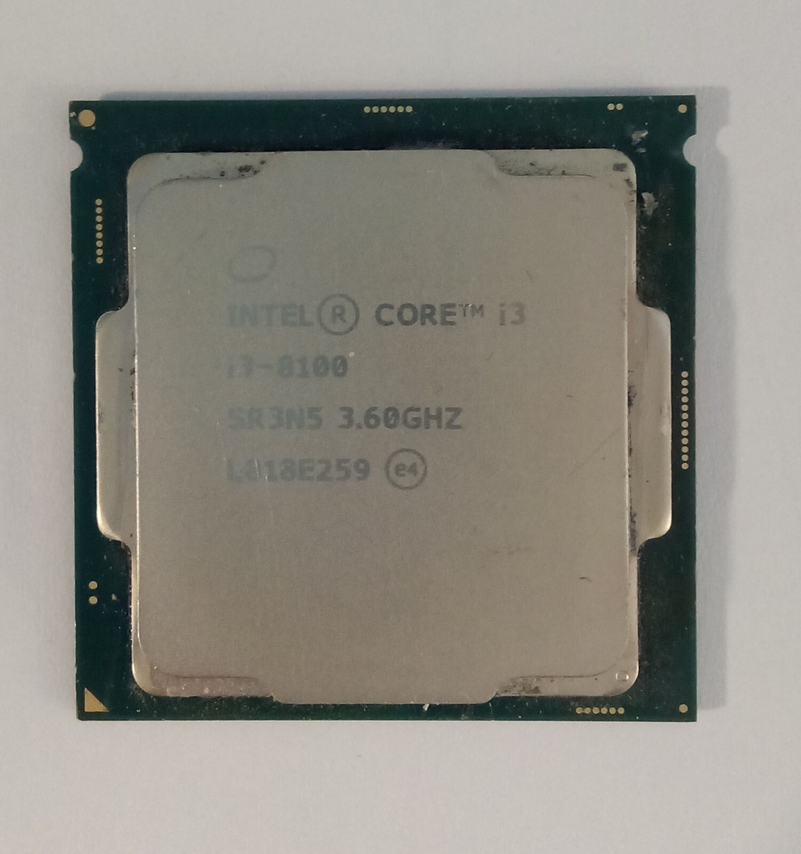 Intel Core i3-8100 Processor Model LGA 1151 (300 Series Intel Core i3-8100 Processor Model LGA 1151 (300 Series