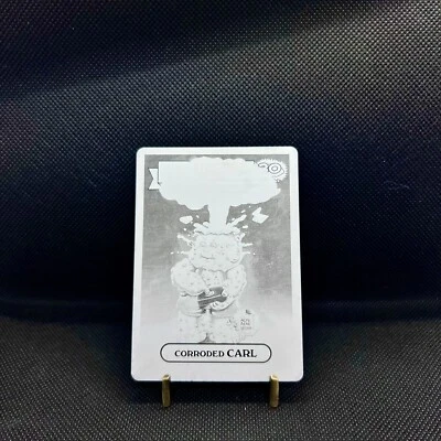 Garbage Pail Kids 2015 30th Anniversary 1st Corroded Carl Black Printing Plate - Image 1 of 2