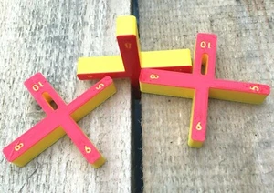 Espaciadores de cubierta / Herramienta de espaciado de cubierta (juegos de 3) rojo y amarillo - 5, 6, 8 y 10 mm - Imagen 1 de 4