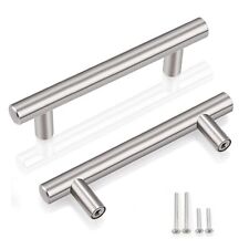 Brushed Nickel Kitchen Drawer Handles Stainless Steel T-bar Cabinet Pulls 3-3...