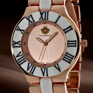 NEW Louis Richard 9228 Women's Rivoli Collection Watch Brushed Rose Gold Watch - Picture 1 of 3