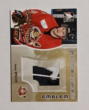 Jason Spezza 2005-06 ITG Heroes And Prospects Game Used Emblem Gold /10 Expo 1/1