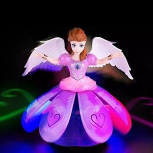 Angel Light Music Dancing Doll Rotating Dance Robot Toy For Girls Gifts