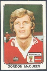 PANINI FOOTBALL 79 #233-MANCHESTER UNITED-GORDON McQUEEN