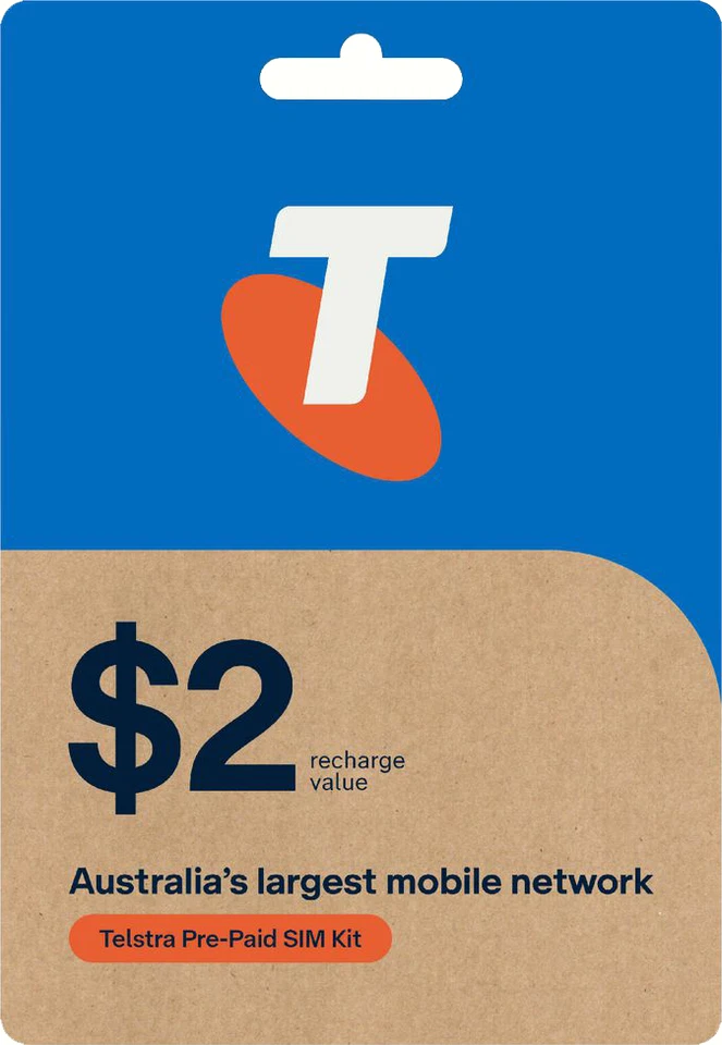Telstra Australian Pre-Paid SIM Card Regular Micro Nano 4G 5G LTE Australia - Image 1 of 1