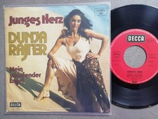 DUNJA RAJTER Junges Herz / Mein schlafender Engel Single 7 45 Jahr 1976