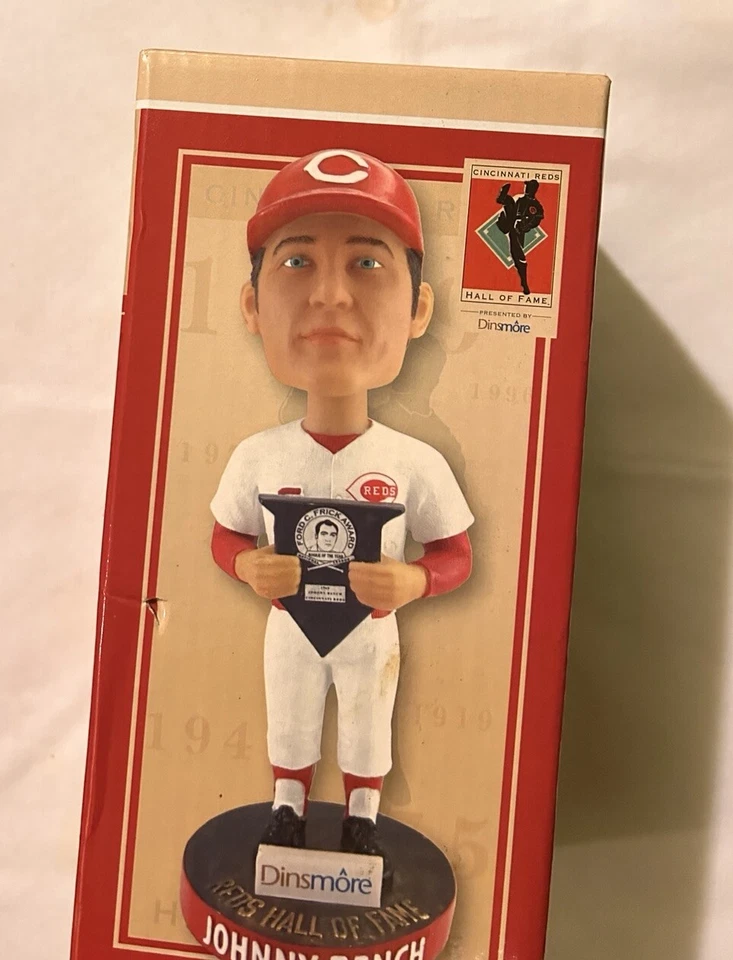Cincinnati Reds Johnny Bench DINSMORE Bobblehead 2018 - Image 1 of 1
