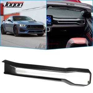 Carbon Passenger Copilot Dash Panel Trim For Ford Mustang S650 GT I4 V8 2024-25 - Picture 1 of 11