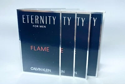Lote de 4 muestras Eternity Flame EDT para hombres 1,2 ml/0,04 oz Foto 1 de 3