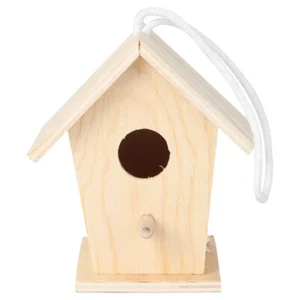 Garden Bird House Build Your Own Birdhouse Kit Bark Prevention Bird House - Picture 1 of 12