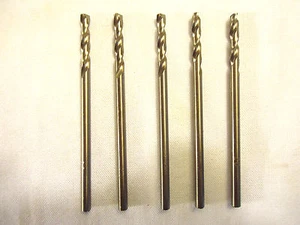 Drill Bits, #26 Cobalt, USA, Chicago Latrobe, 5 Drill Bit Lot, New/Other - Picture 1 of 3