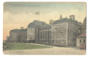 Postal tipo Albertype BLACKWELL'S ISLAND, NYC - City Hospital - ca1907 - Imagen 1 de 2