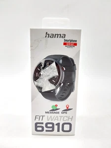 Hama Smartwatch 6910 Fit Watch GPS, Großes Display, wasserdicht, Black #KT7475X- - Bild 1 von 7