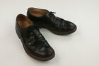Loake 1880 Apethorn Black Leather Brogue Shoes Black Size 8 Vtg Made In England
