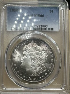 1880-S Morgan Silver Dollar Coin PCGS MS66 Beautiful Toning - Picture 1 of 7