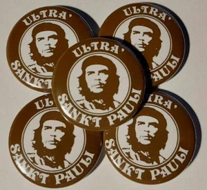 1x Ultra Sankt Pauli Button 161 Antifa Anti Nazi Punk Antifascist Punk St. Pauli - Foto 1 di 1