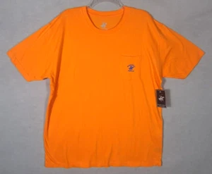 Beverly Hills Polo Club Embroidered Logo Print Pocket T Shirt Orange Mens XL - Picture 1 of 8