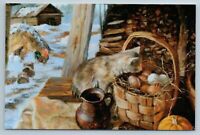 PUPPY in bedroom Dog Toys Interior by Steve Read Russian Modern Postcard