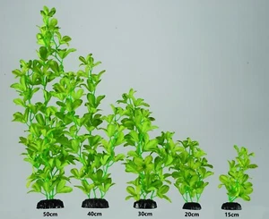 Silk Aquarium Fish Tank Plant Decoration Ornament Bright Green Various Sizes - Picture 1 of 1