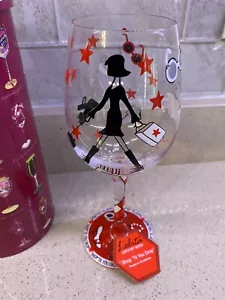 Lolita Shop Til You Drop Wine Glass (Retired) - Picture 1 of 3