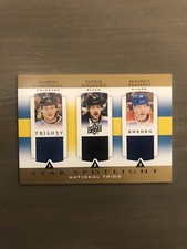 Landeskog Berglund Paajarvi 2013-14 Upper Deck Trilogy Trio Jersey