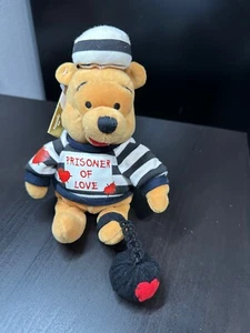 Disney Store Winnie Puuh Gefangener der Liebe Sitzsack Plüsch 8 Zoll Neu mit Etikett - Bild 1 von 4