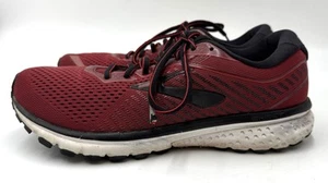 Brooks Ghost 12 Schuhe Herren Größe 10 D Rot Schwarz Laufen Turnschuhe 1103161D661 - Bild 1 von 9