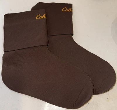 Cabela's Neoprene Wading Brown Waterproof Socks Boot Liners Size M - Image 1 of 4