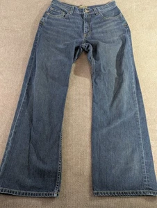 BKE Marshall Jeans Mens 32x32 Relaxed Dark Wash Denim Buckle Thick Stitch - Picture 1 of 16