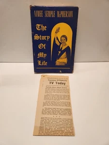 Aimee Semple McPherson The Story of My Life In Mermoriam 1951 1st Printing HCDJ - Foto 1 di 11