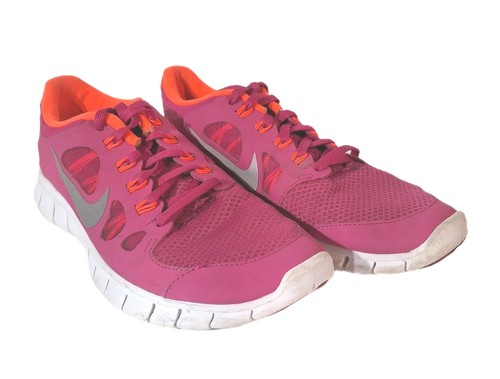 Scarpe da ginnastica Nike Free taglia 7 punta tonda rosa arancione taglia 5 5 580565 600.