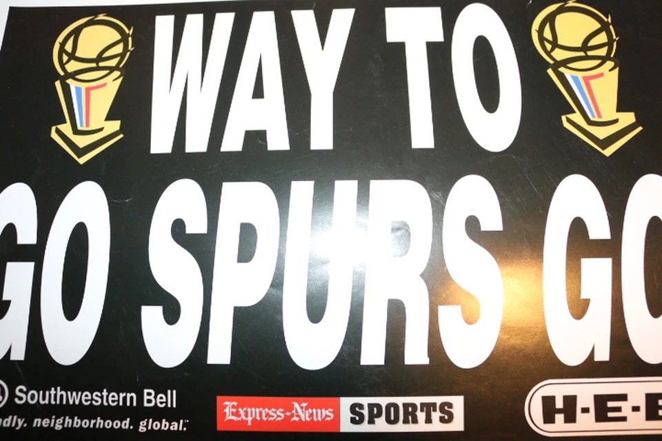 POSTER San Antonio Spurs Way To Go 1999 NBA Champions Poster Tim Duncan Sports - Image 1 of 1