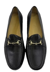 Zapatos de vestir mocasines de cuero con broca de caballo negros talla 11,5 M Cole Haan Ascot II para hombre - Imagen 1 de 9