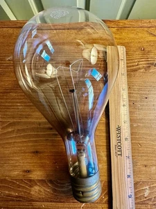 Large Antique Light Bulb 9” Mazda GE 405W 120V - Picture 1 of 4