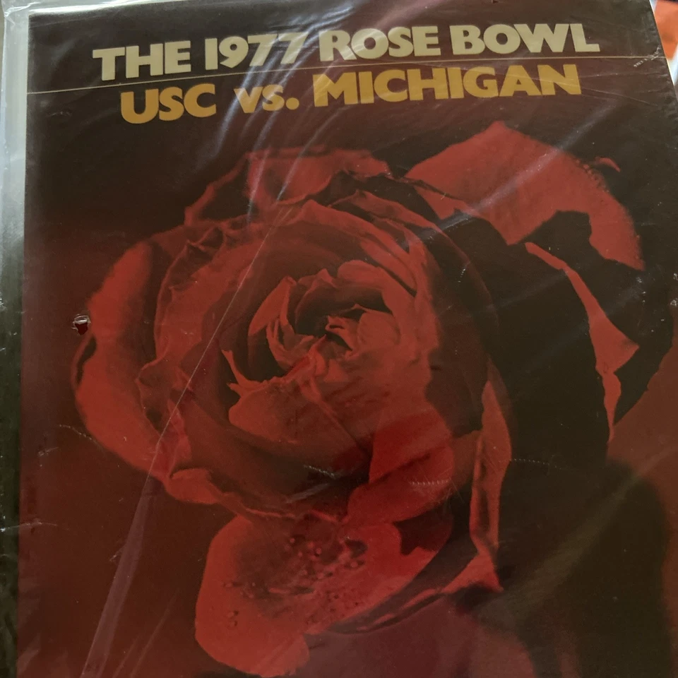 1977 Rose Bowl Program USC vs Michigan Football Pasadena California NCAA - Image 1 of 1