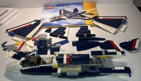 Lego Creator: BLUE POWER JET - Set 31039 - 90%  Complete & Instruction Manual