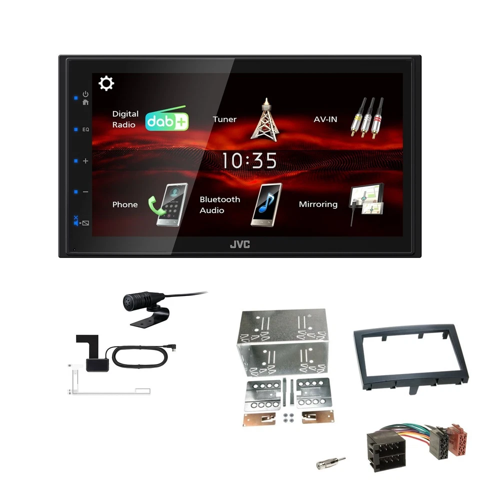 JVC Bluetooth 2DIN DAB+ Autoradio für Porsche Cayman Facelift 2009-2013 - Bild 1 von 4