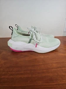 Sorel Explorer Defy Low Top Knit Sneaker Sea Sprite White Womens Sz 9 - Picture 1 of 7