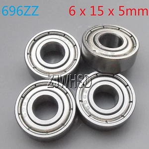 4pcs 696zz Sealed Bearing 6 x 15 x 5 mm for TAMIYA TRAXXAS ALIGN RC Hobby DIY - Picture 1 of 1