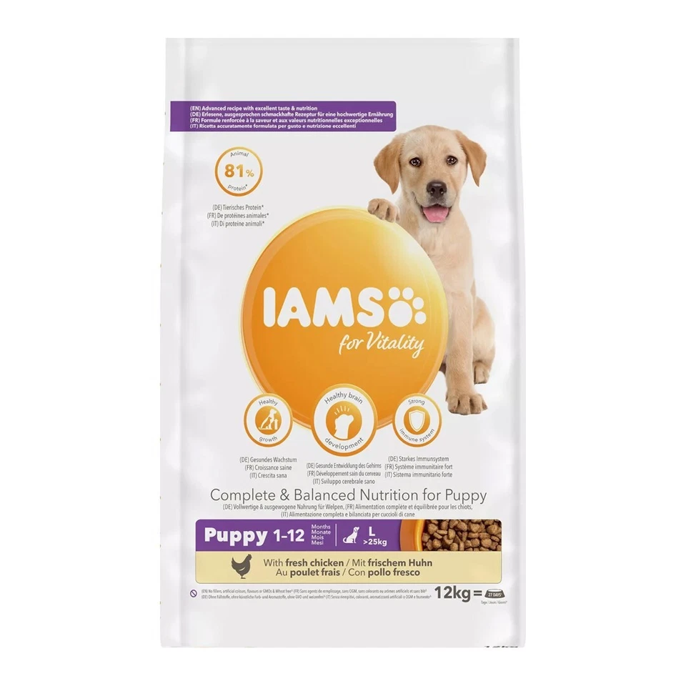 8710255128320 IAMS für Vitality Puppy Large Breed – Trockenfutter für Hunde – 12 - Bild 1 von 1