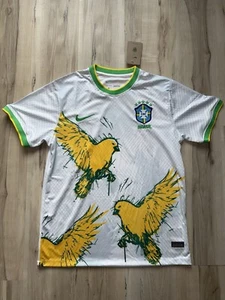 Brazil Special Edition Bird Soccer Jersey /NEW WHITE BRASIL JERSEY LIMITED/Rare - Picture 1 of 9