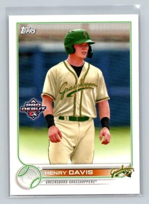 2022 Topps Pro Debut Henry Davis Greensboro Grasshoppers #PD-139 - Image 1 of 2