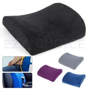 Memory Foam Lumbar Back Pillow Support Back Cushion Home Office Car Seat Chair - Picture 1 of 14