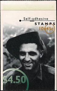 1995 $4.50 Australia Remembers booklet with Large 200 Security Tab, Pfer B182sb - Picture 1 of 3