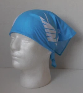 Nike Dri-Fit Printed Bandana Adult Unisex Baltic/White - Picture 1 of 4